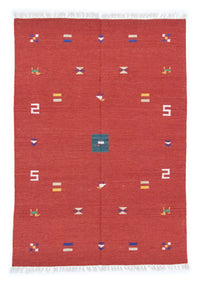 Kelim Teppich - Trendy 200 x 140 cm - rot