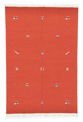 Kelim Teppich - Trendy 200 x 140 cm - orange
