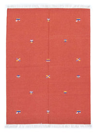Kelim Teppich - Trendy 200 x 140 cm - orange