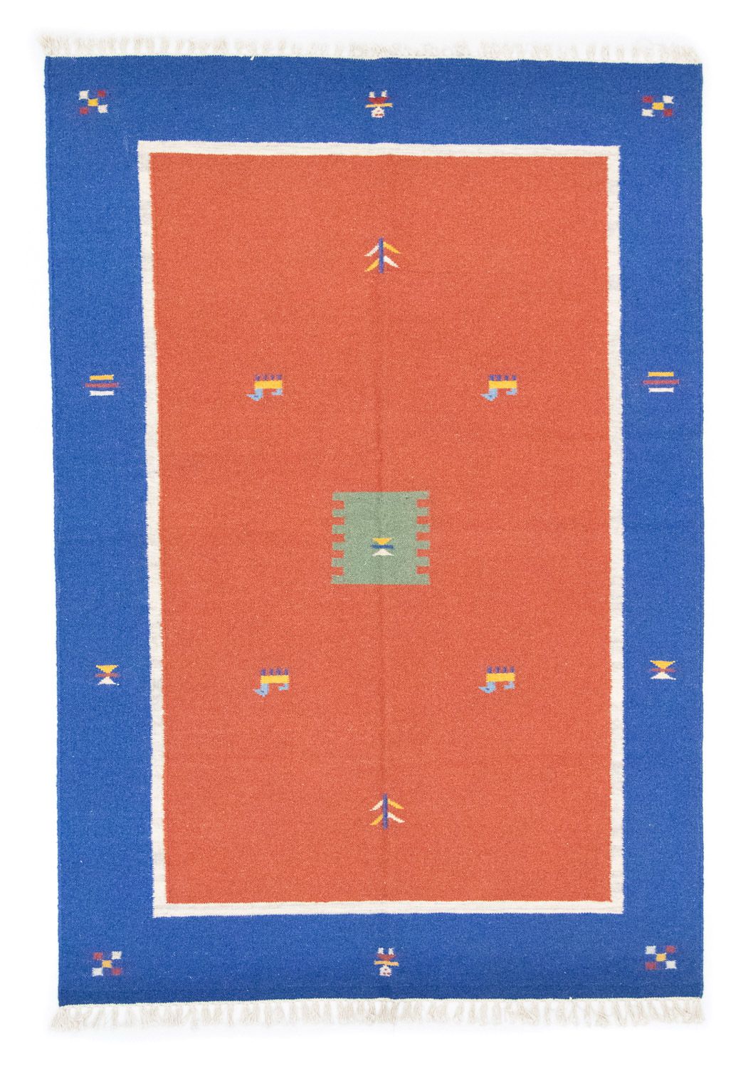 Kelim Teppich - Trendy 200 x 140 cm - orange