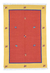 Kelim Teppich - Trendy 200 x 140 cm - orange