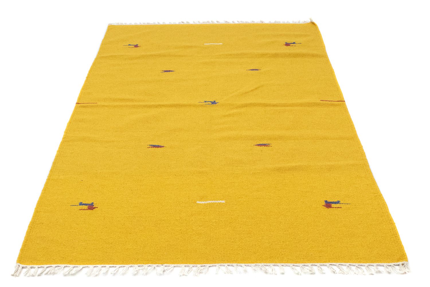 Kelim Teppich - Trendy 180 x 120 cm - gelb