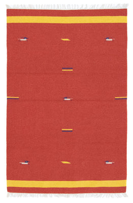 Kelim Teppich - Trendy 180 x 120 cm - rot