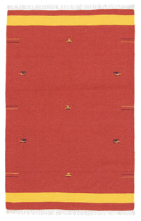 Kelim Teppich - Trendy 180 x 120 cm - rot