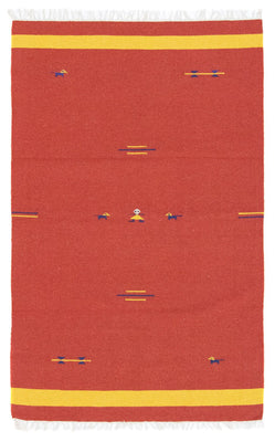 Kelim Teppich - Trendy 180 x 120 cm - rot