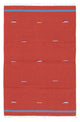 Kelim Teppich - Trendy 180 x 120 cm - rot