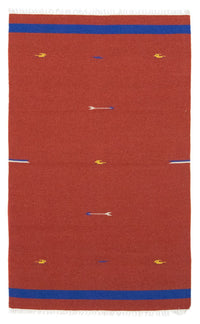 Kelim Teppich - Trendy 180 x 120 cm - rot
