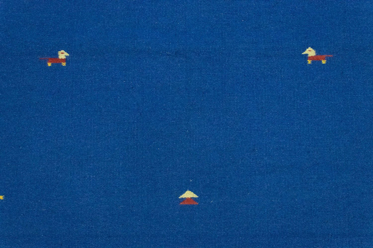 Kelim Teppich - Trendy 180 x 120 cm - blau