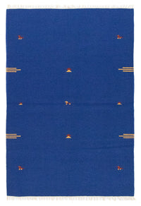 Kelim Teppich - Trendy 180 x 120 cm - blau