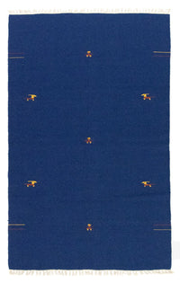 Kelim Teppich - Trendy 180 x 120 cm - blau