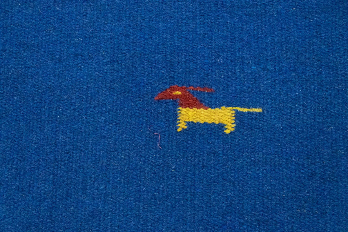 Kelim Teppich - Trendy 180 x 120 cm - blau