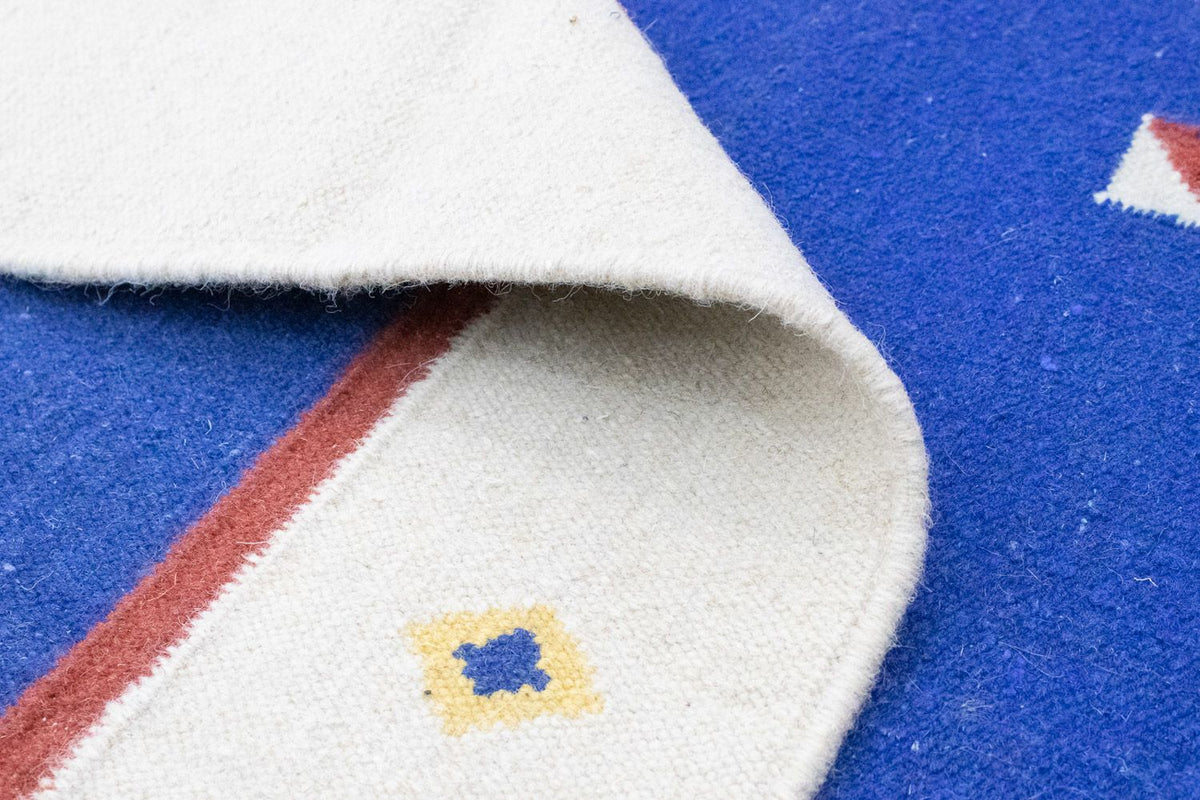 Kelim Teppich - Trendy 180 x 120 cm - blau