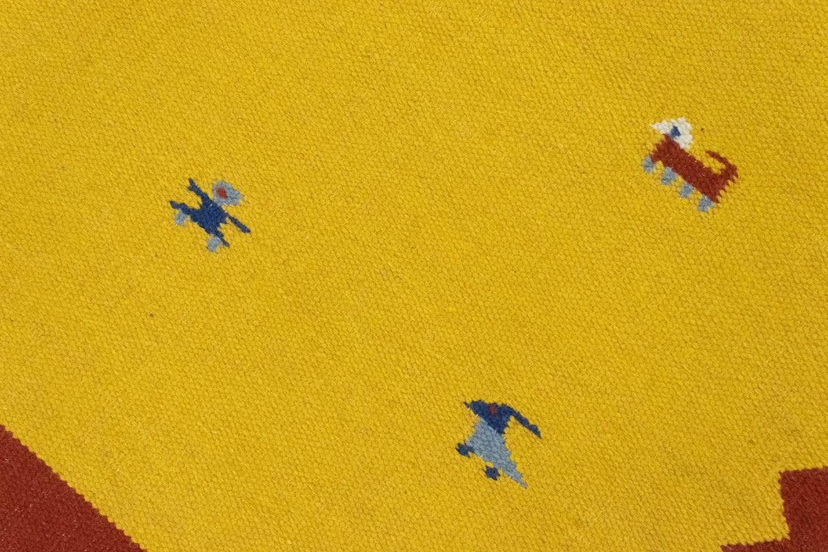 Kelim Teppich - Trendy 180 x 120 cm - gelb