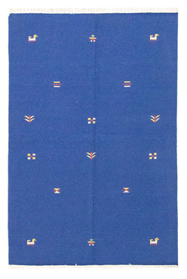 Kelim Teppich - Trendy 200 x 140 cm - blau