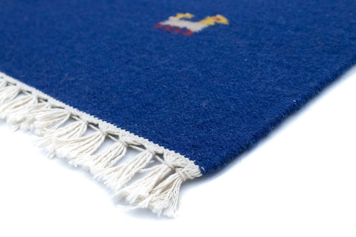 Kelim Teppich - Trendy 140 x 200 cm - blau