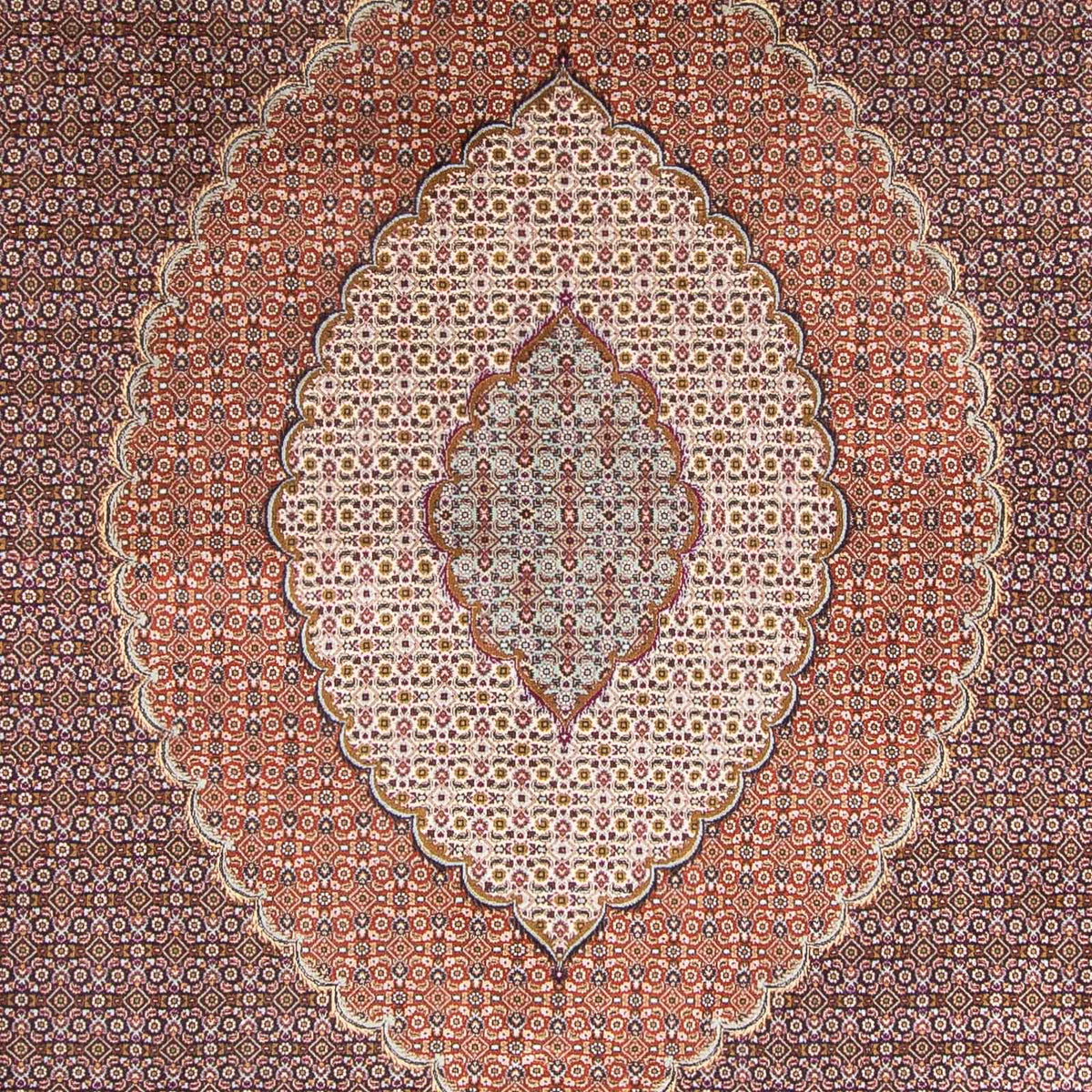 Perserteppich - Täbriz - Royal - 390 x 304 cm - schwarz