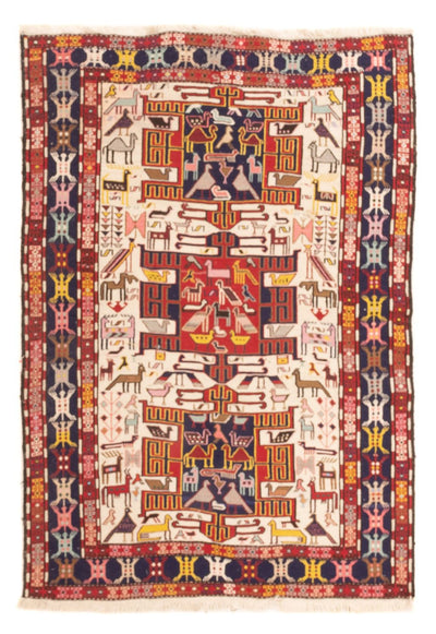 Kelim Seide Teppich 109x135cm