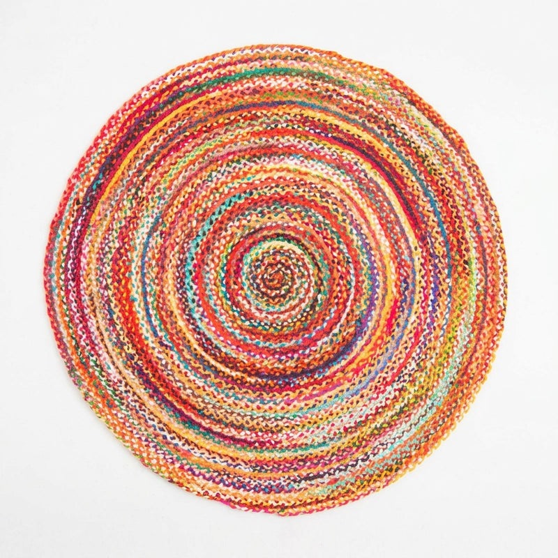 Juteteppich ML-Indigostripy