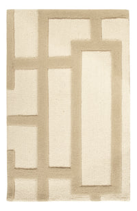 Wollteppich - 90 x 60 cm - beige