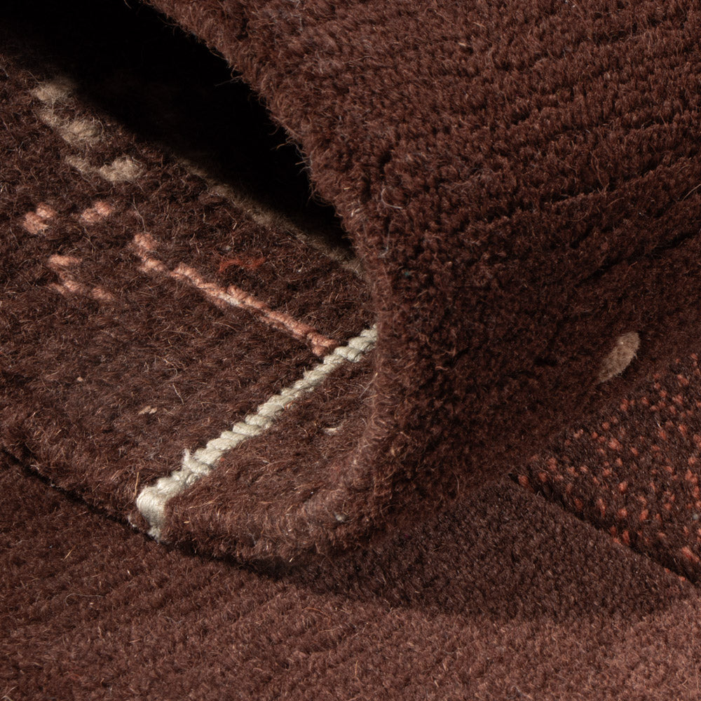 Nepal Teppich - 140 x 70 cm - dunkelbeige