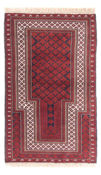 Belutsch Teppich - Gebetsteppich - 154 x 92 cm - rot