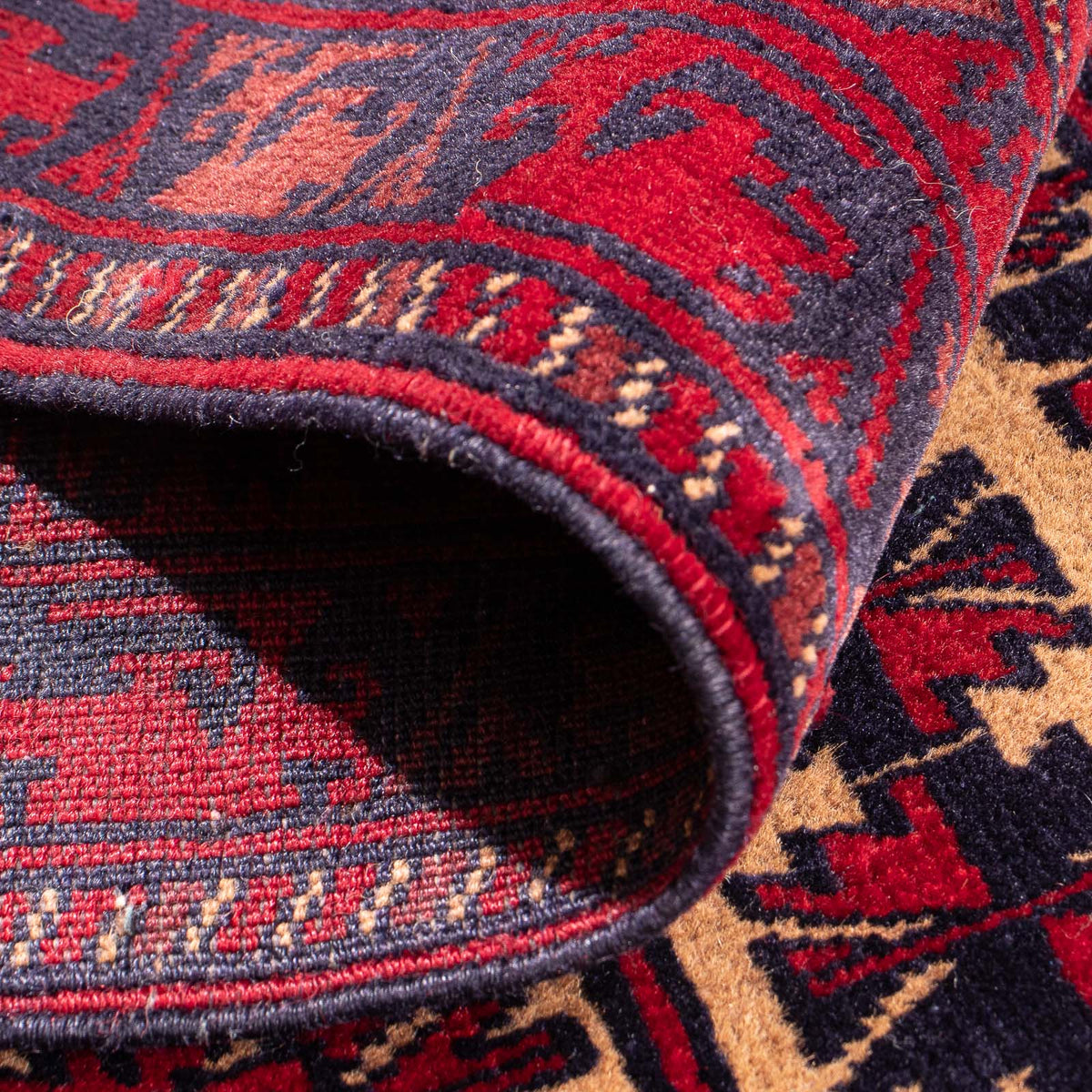 Belutsch Teppich - Gebetsteppich - 132 x 94 cm - beige