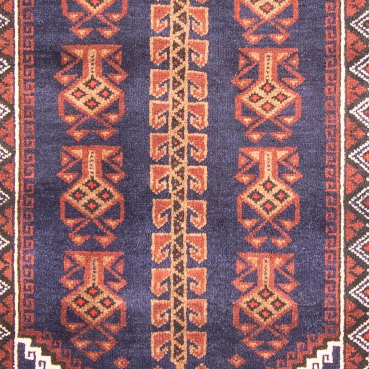 Belutsch Teppich - Gebetsteppich - 147 x 92 cm - blau