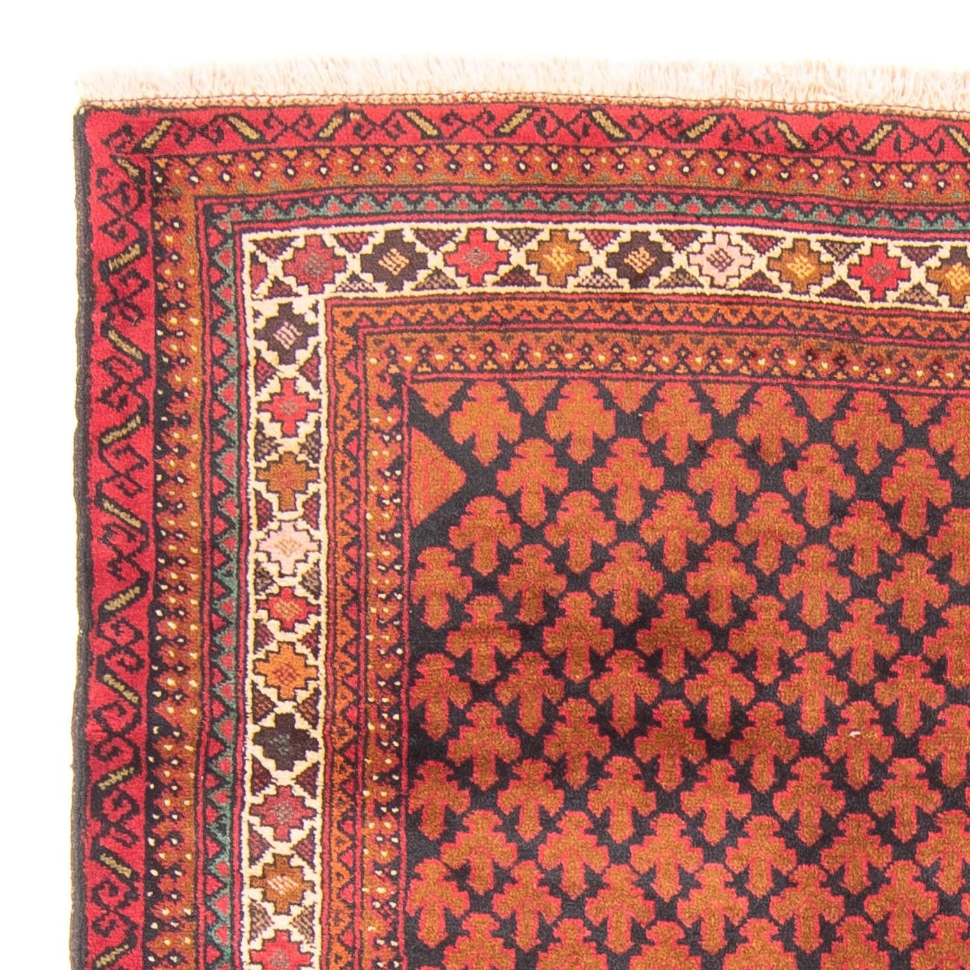 Belutsch Teppich - Gebetsteppich - 131 x 96 cm - rot