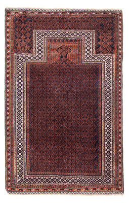 Belutsch Teppich - Gebetsteppich - 146 x 96 cm - dunkelblau