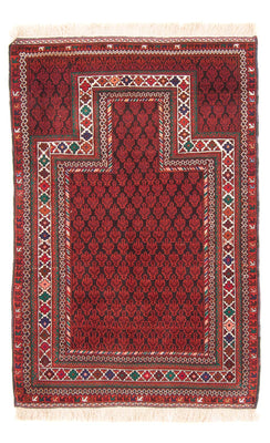 Belutsch Teppich - Gebetsteppich - 155 x 103 cm - rot