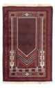 Belutsch Teppich - Gebetsteppich - 130 x 86 cm - dunkelblau