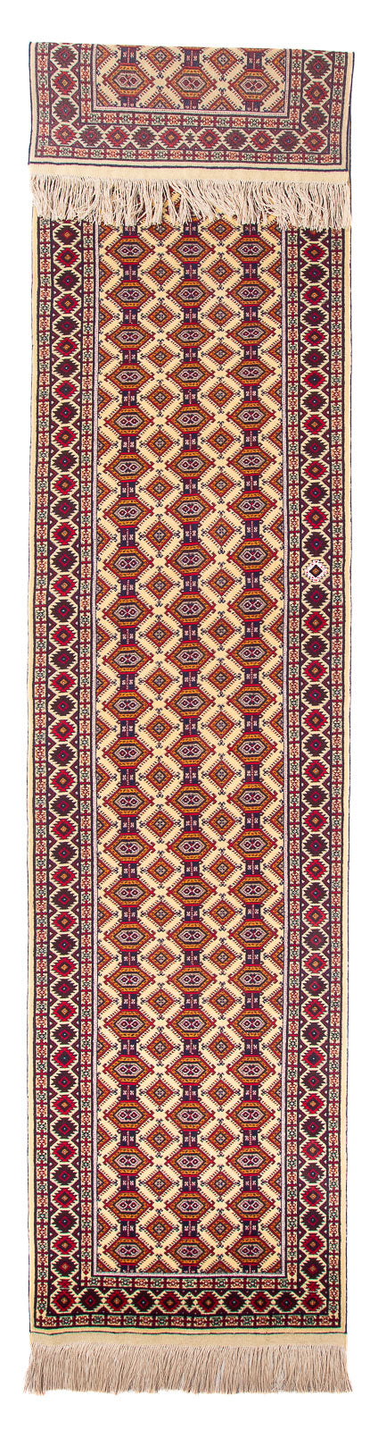 Läufer Afghan - 390 x 90 cm - beige