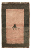 Gabbeh Persisch Teppich 56x82cm - Perserteppich Wollteppich - Rechteckig / Beige / 56 x 82 cm Rechteckig