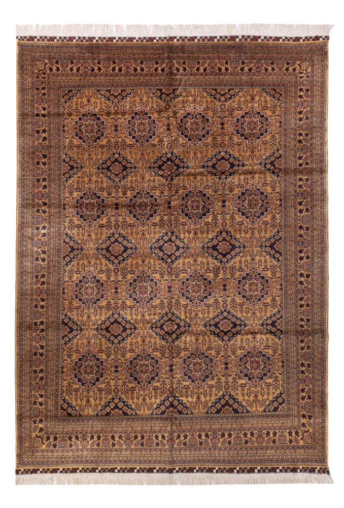 Afghan Teppich - Buchara - 344 x 246 cm - dunkelbeige