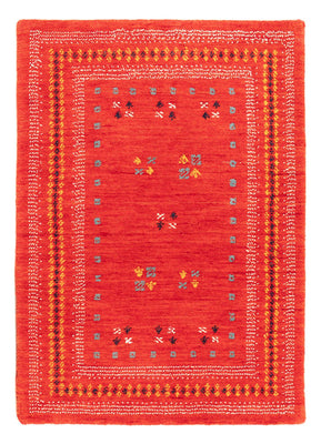 Gabbeh Teppich - Loribaft Softy - 90 x 60 cm - rot