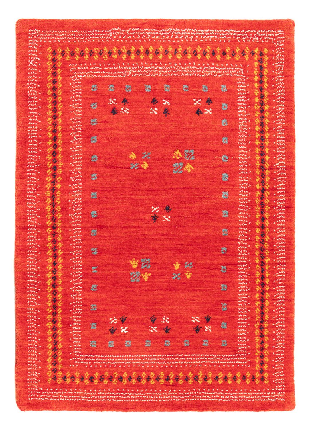 Gabbeh Teppich - Loribaft Softy - 90 x 60 cm - rot