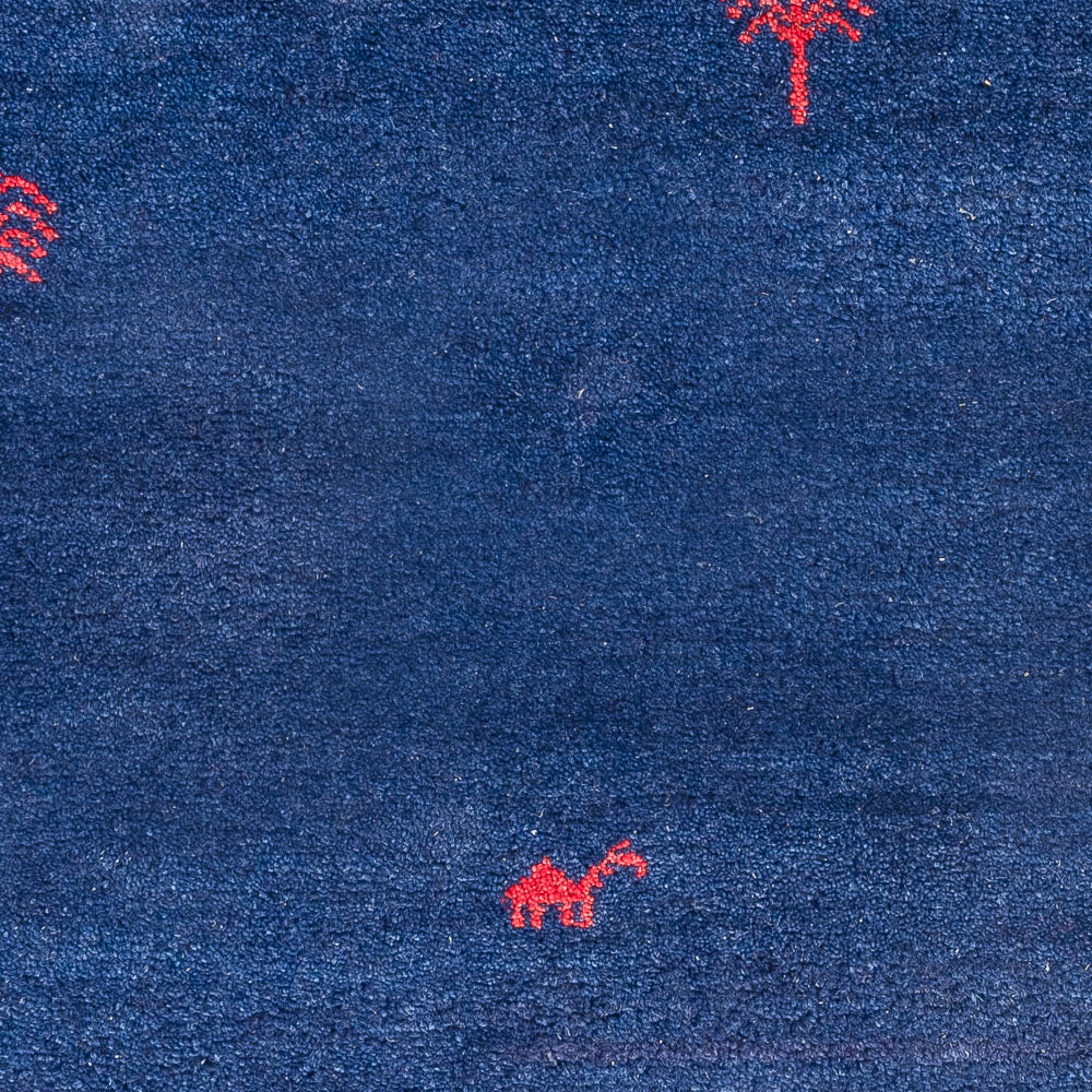Gabbeh Teppich - Indus - 180 x 120 cm - dunkelblau