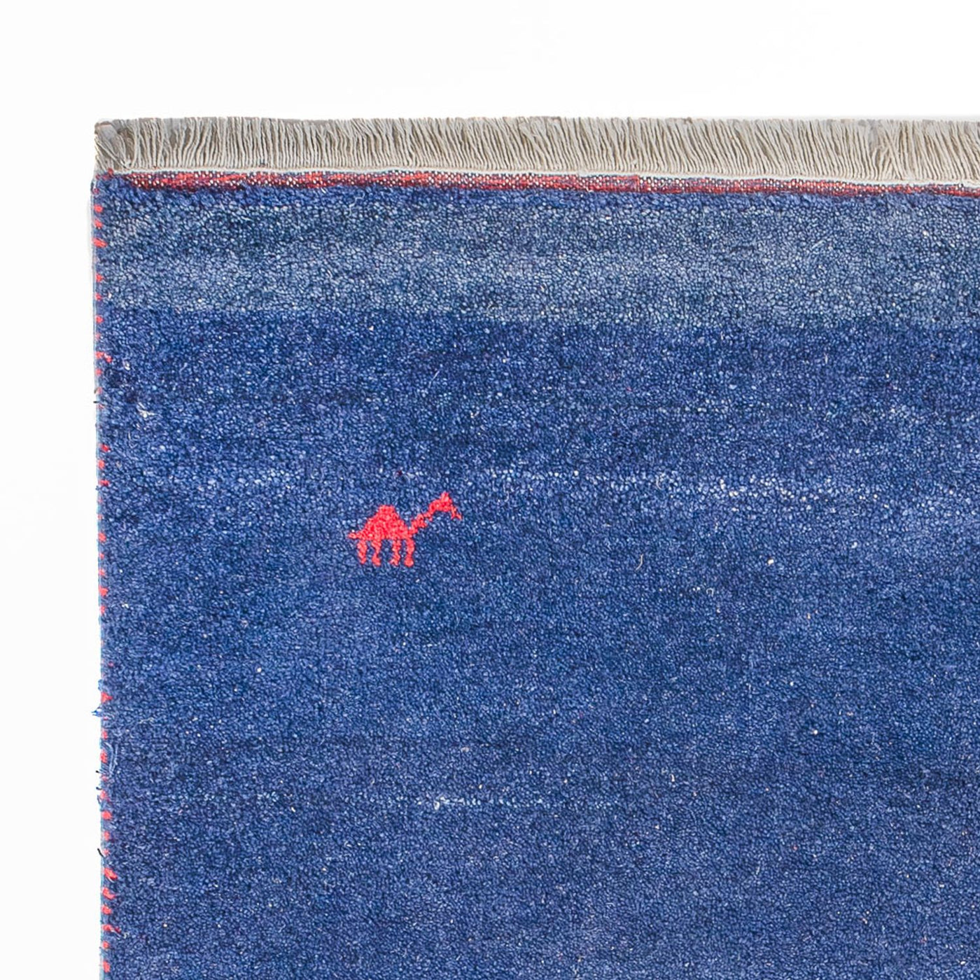 Gabbeh Teppich - Indus - 180 x 120 cm - dunkelblau