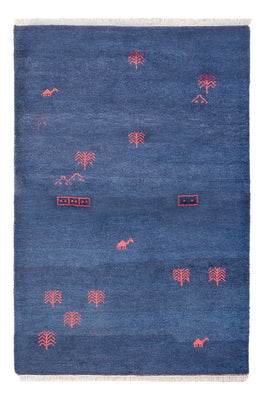 Gabbeh Teppich - Indus - 180 x 120 cm - dunkelblau