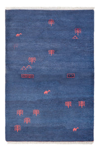 Gabbeh Teppich - Indus - 180 x 120 cm - dunkelblau