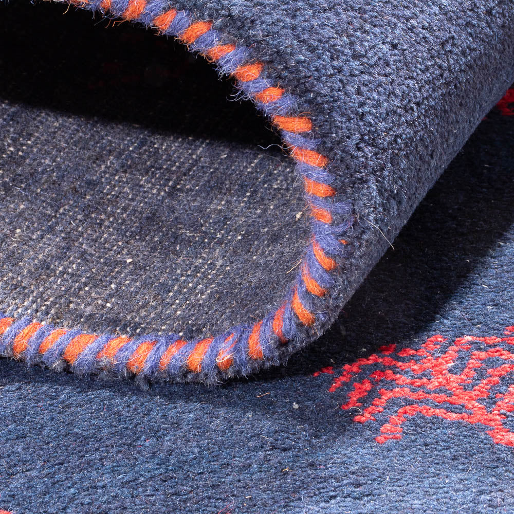 Gabbeh Teppich - Indus - 180 x 120 cm - dunkelblau