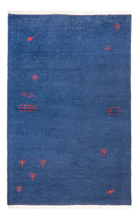 Gabbeh Teppich - Indus - 180 x 120 cm - dunkelblau