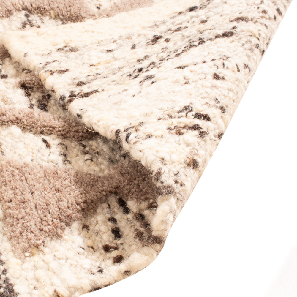 Wollteppich - 90 x 60 cm - hellbeige