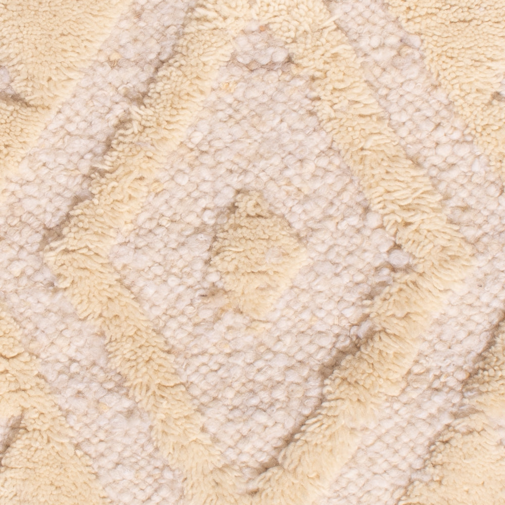 Wollteppich - 90 x 60 cm - beige