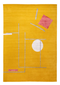 Designer Teppich - 242 x 171 cm - gold