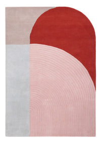 Designer Teppich - 200 x 140 cm - mehrfarbig