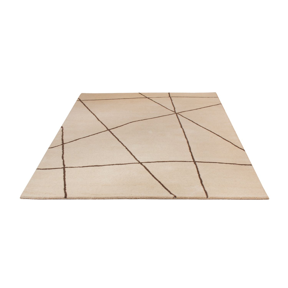 Wollteppich - 200 x 140 cm - beige