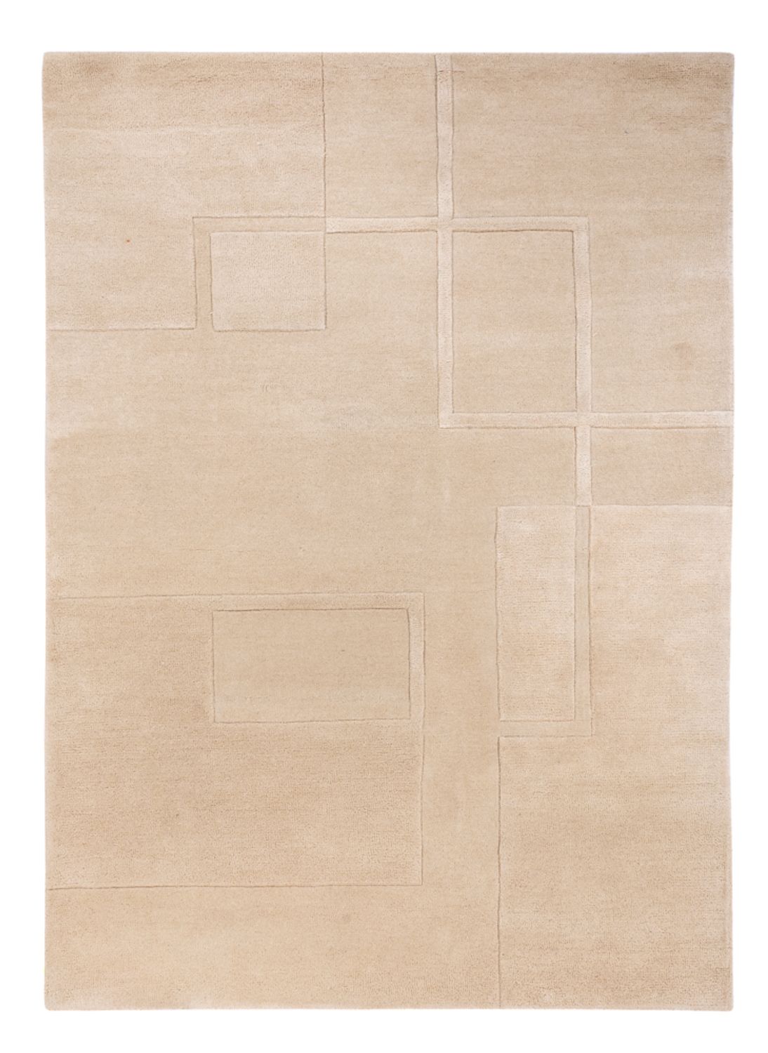 Wollteppich - 200 x 140 cm - beige
