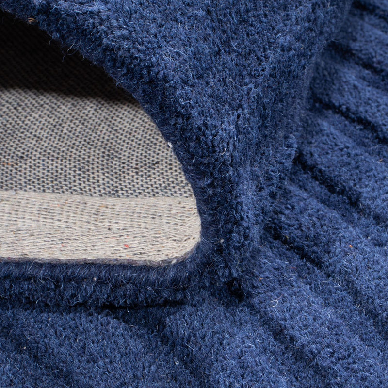 Wollteppich - 200 x 140 cm - blau