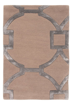 Designer Teppich - 90 x 60 cm - silber